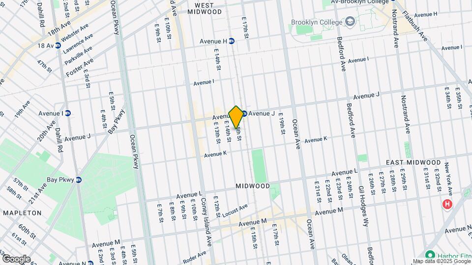 1046 E 15th St Map and Location Details