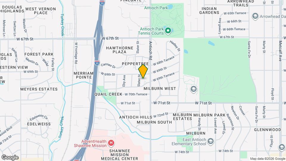 8726 W 70th St Map and Location Details