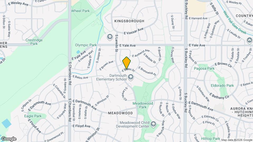 16176 E Bates Dr Map and Location Details
