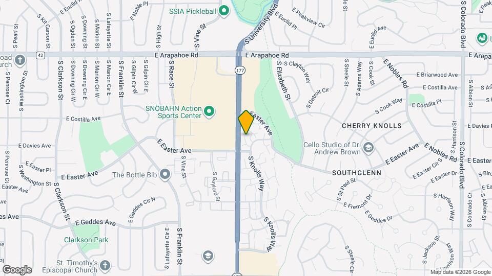 7018 S Knolls Way Map and Location Details