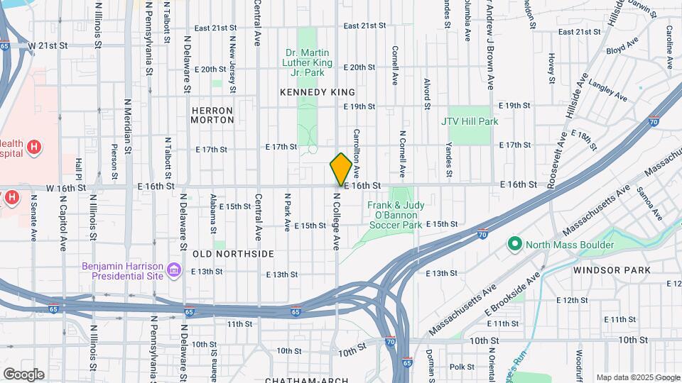 1561 N College Ave Map and Location Details