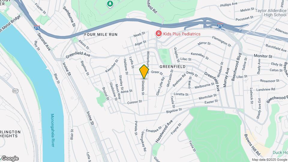 4219 Shields St Map and Location Details