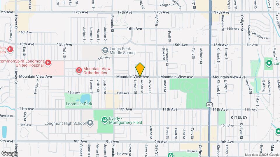 1251 Aspen St Mapa y Detalles de la Ubicación