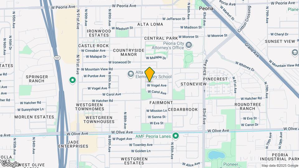 8610 W Vogel Ave Map and Location Details