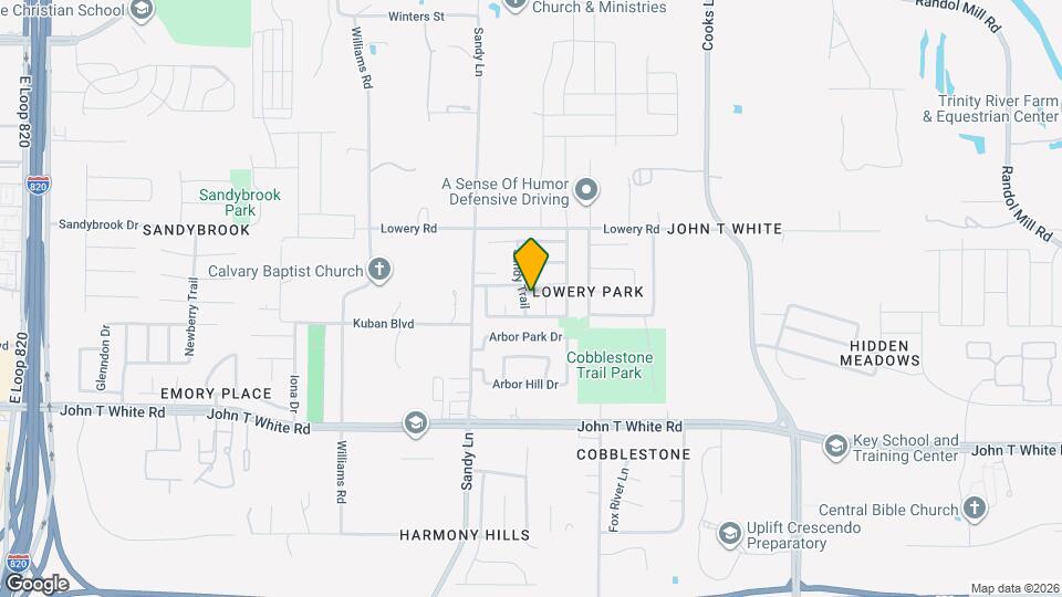 709 Sandy Trail Map and Location Details