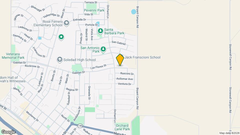 624 Gabilan Dr Map and Location Details