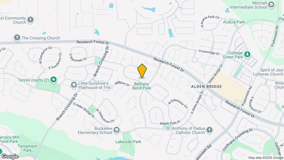 22 S Bethany Bend Cir Map and Location Details