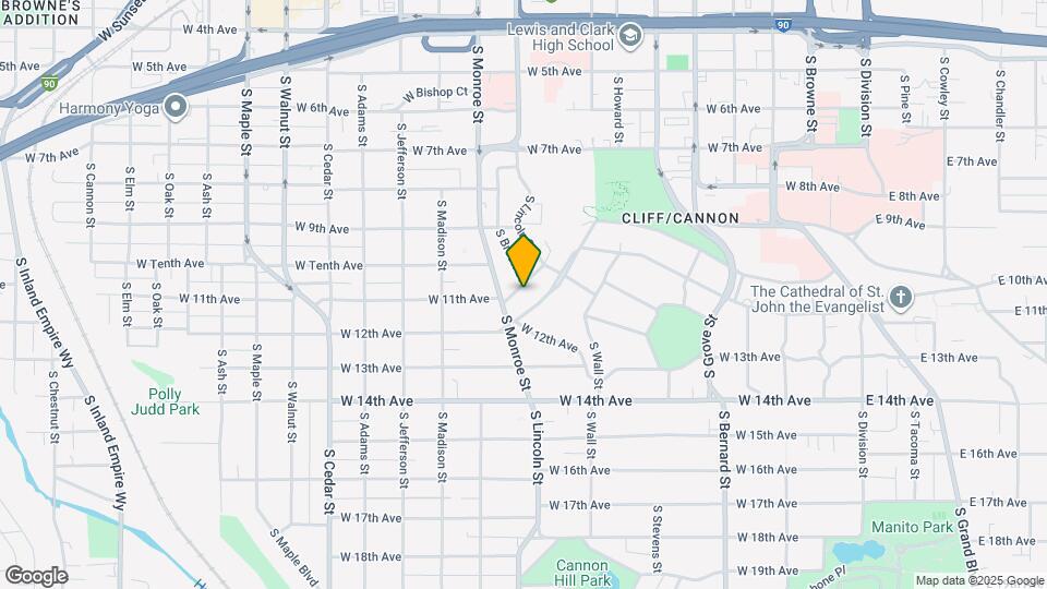 827 W 11th Ave Map and Location Details