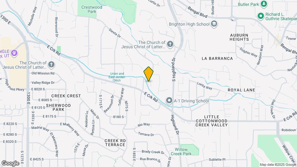 7968 S Willow Cir Map and Location Details