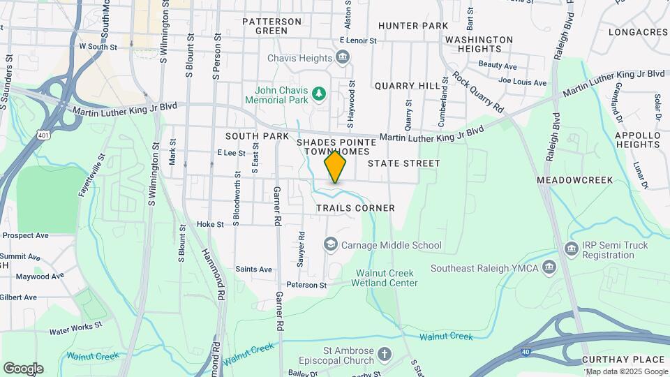 604 Bragg St, Unit 1/2 Map and Location Details