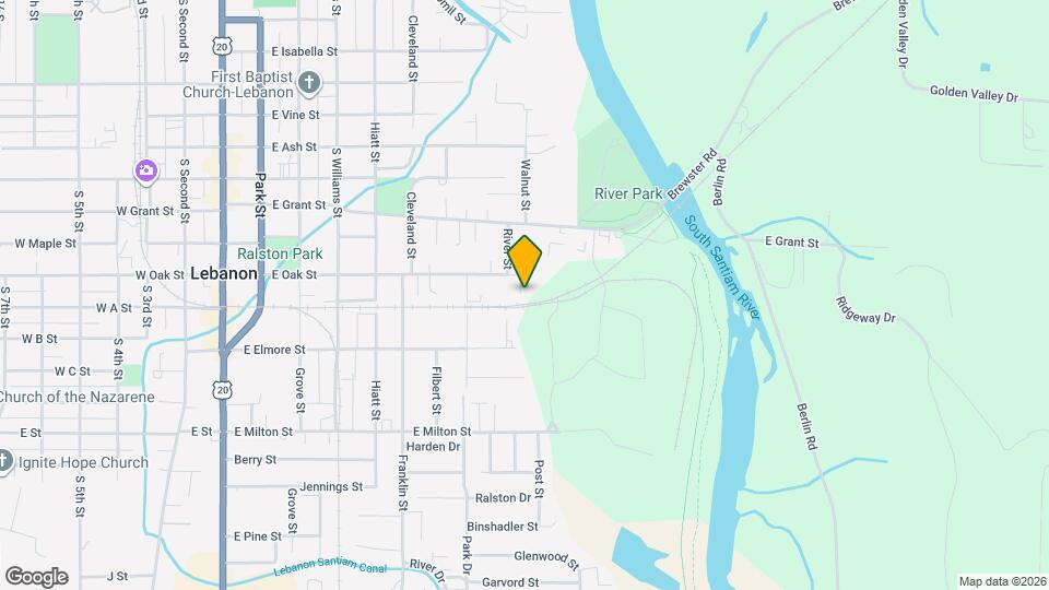 1055 River St Map and Location Details