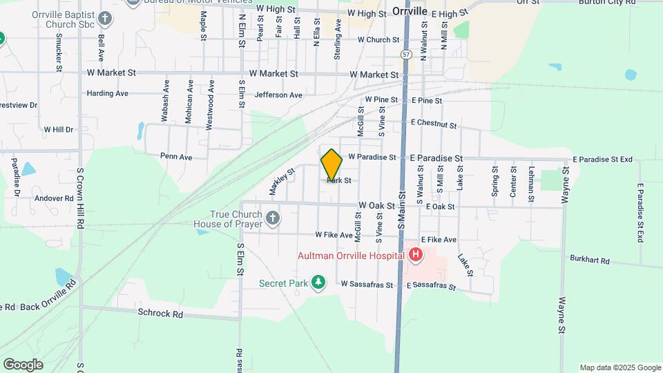 412 Park St Map and Location Details