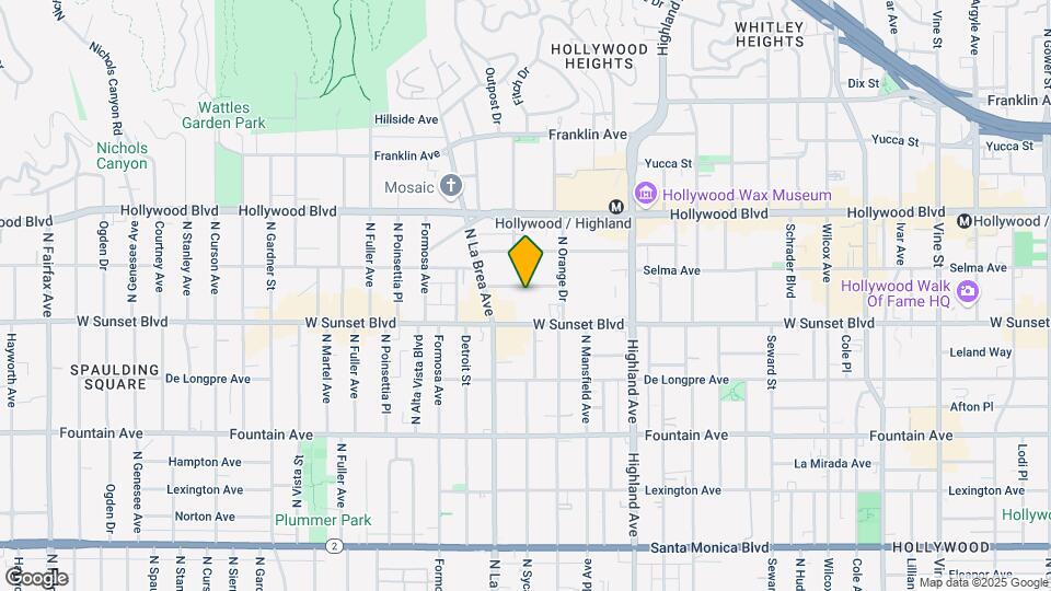 7044 Lanewood Ave Mapa y Detalles de la Ubicación