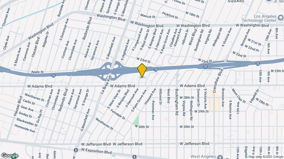 2518 S Harcourt Ave Map and Location Details