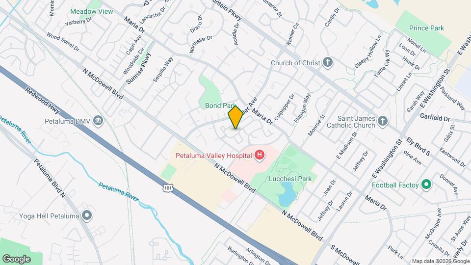 180 Park Place Dr Map and Location Details