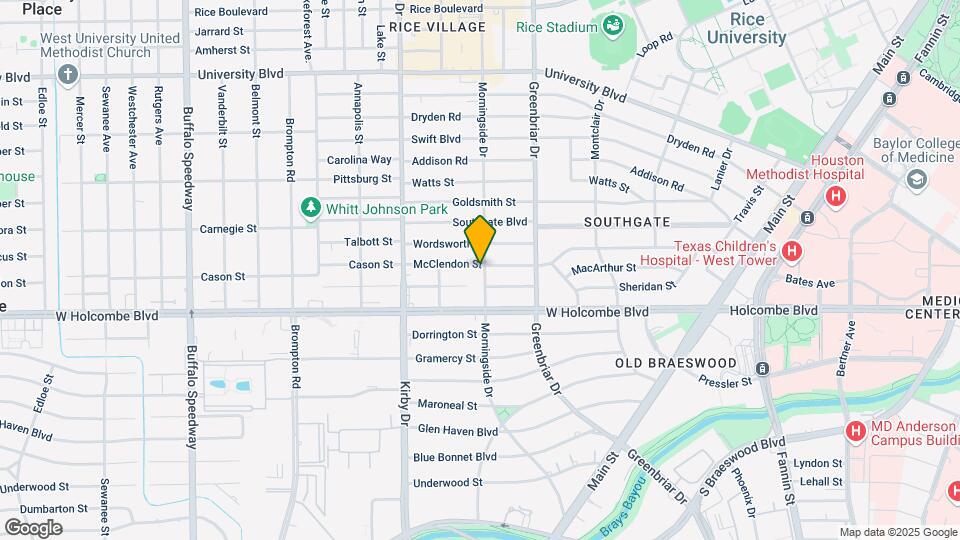 2401 McClendon St Map and Location Details
