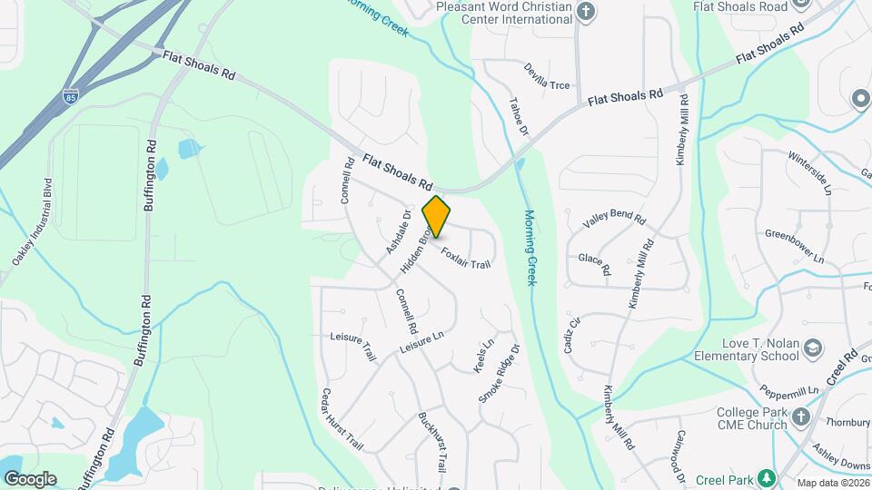 2855 Foxlair Trl Map and Location Details