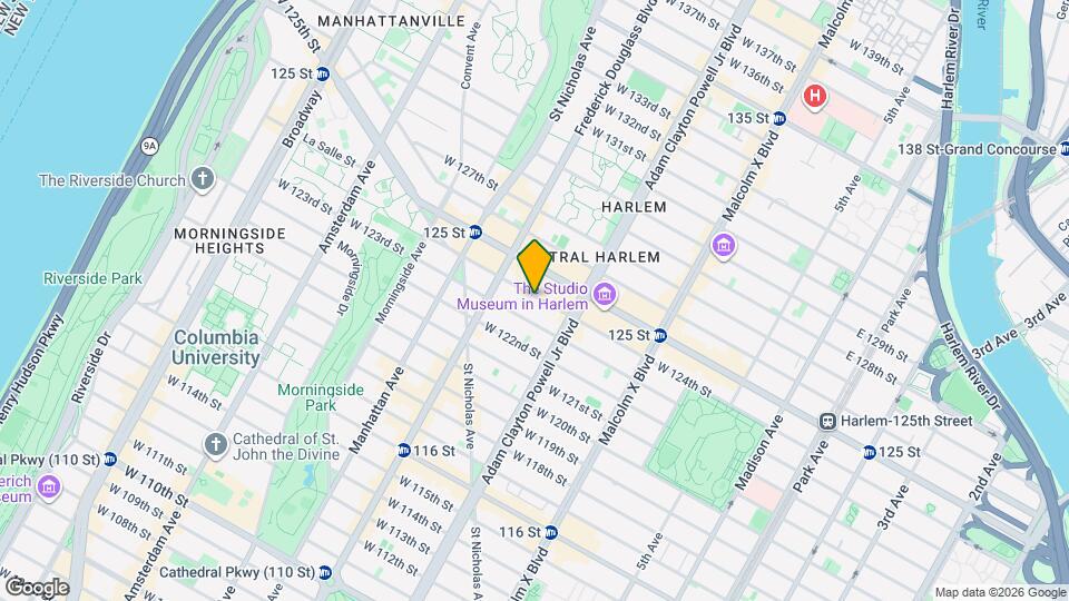 224 West 124th St Mapa y Detalles de la Ubicación
