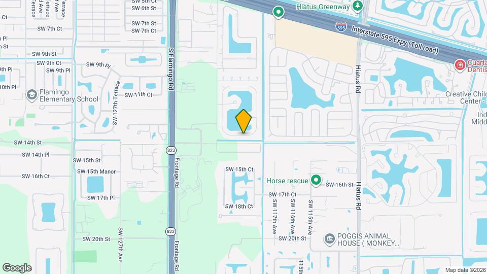 11880 SW 13th Ct Mapa y Detalles de la Ubicación