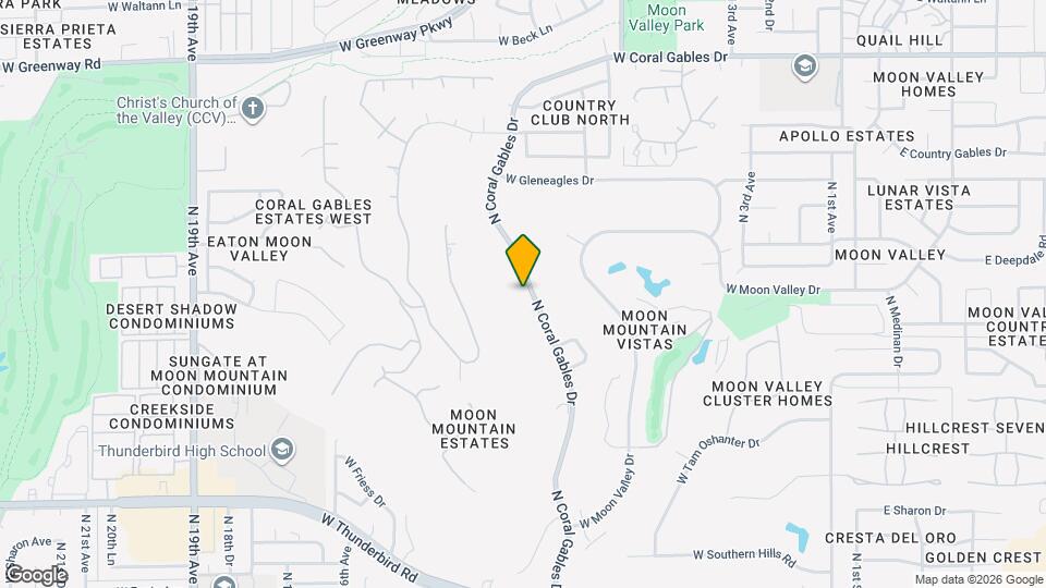 14436 N Coral Gables Dr Map and Location Details