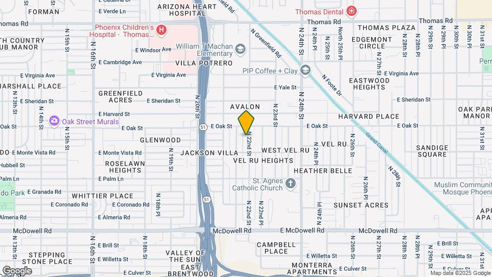2226 N 22nd St Map and Location Details