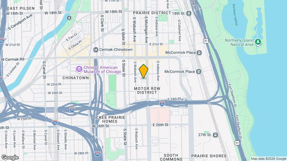 2310 S Michigan Ave Map and Location Details