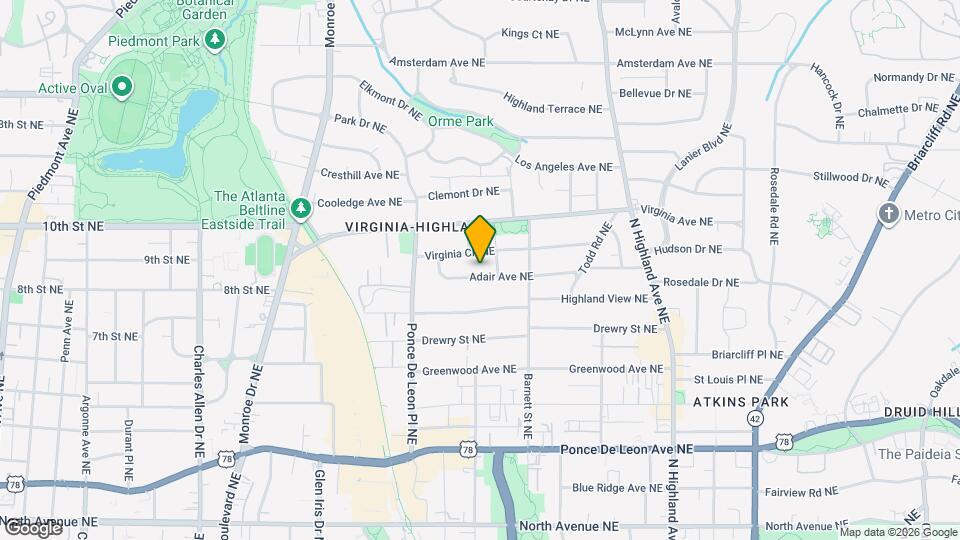 812 Adair Ave NE Map and Location Details