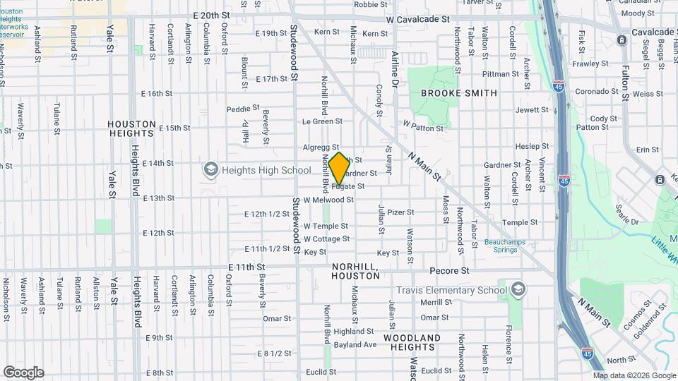 1022 Fugate St Map and Location Details