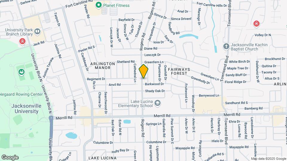 3113 Rogero Rd Map and Location Details