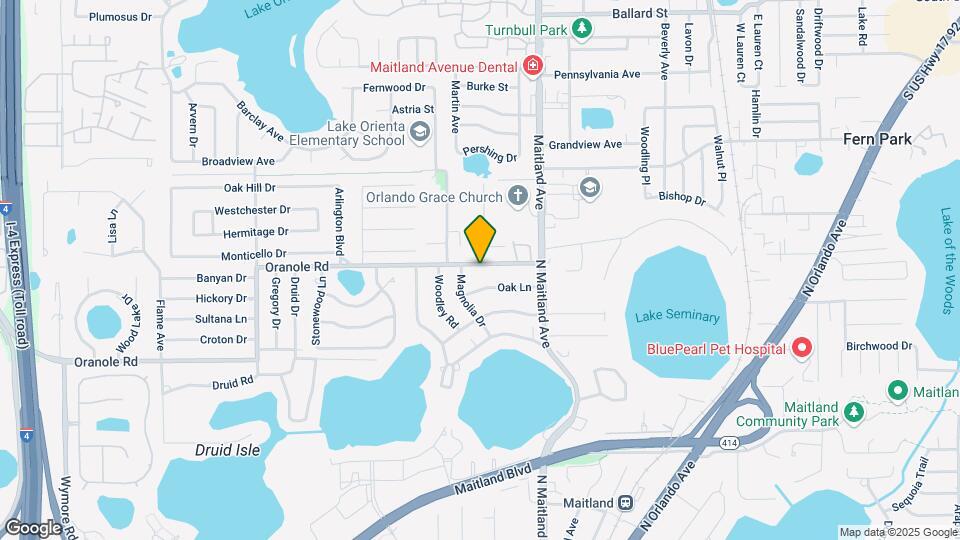 518 Oranole Rd Map and Location Details