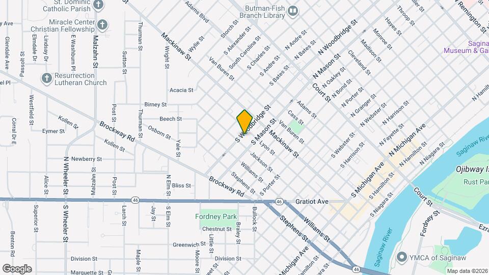 610 S Woodbridge St Map and Location Details