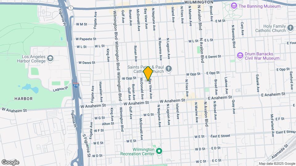 927 Bay View Ave Map and Location Details