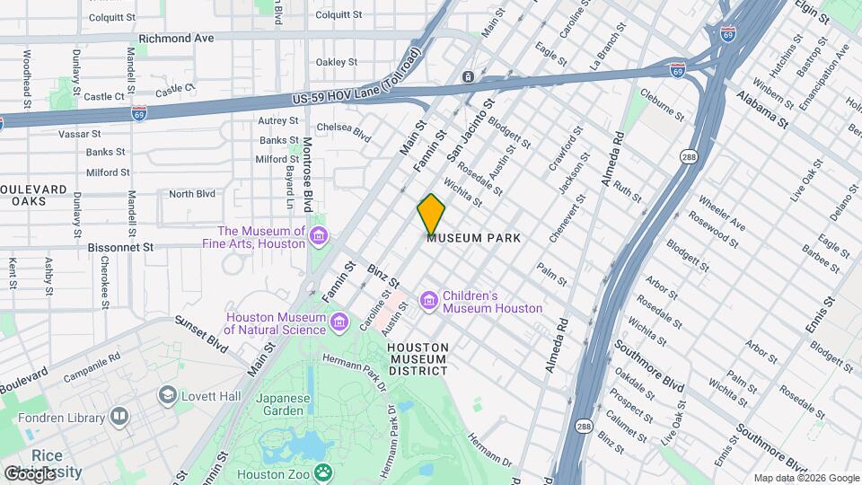1302 Oakdale St Mapa y Detalles de la Ubicación