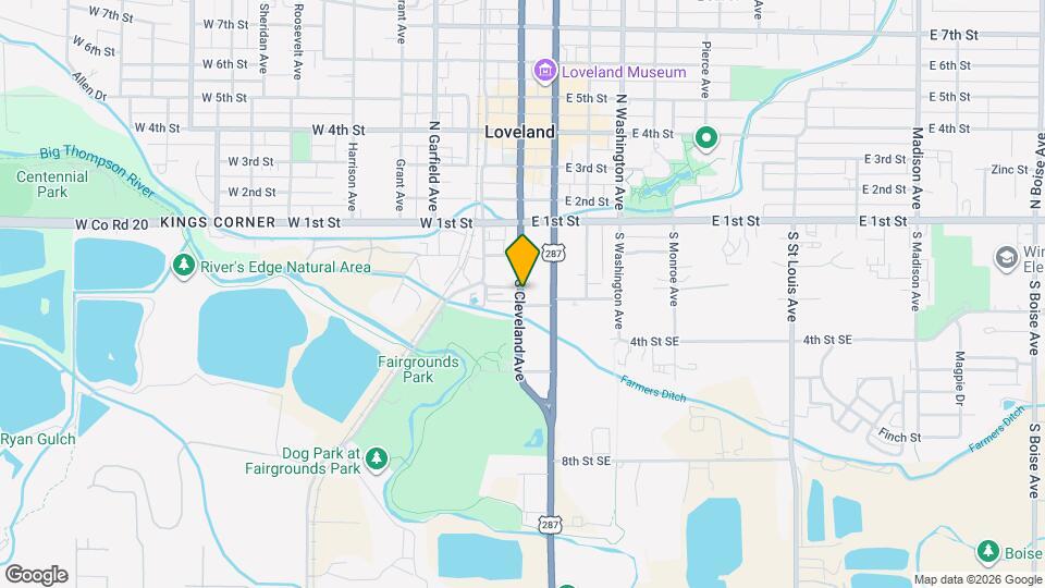 260 S Cleveland Ave Map and Location Details