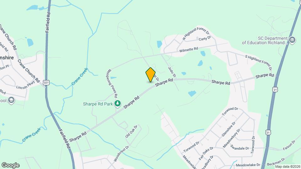 549 Sharpe Rd Map and Location Details