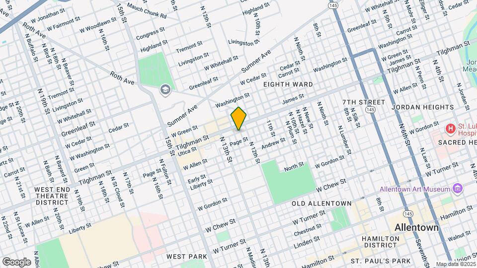 629 N Jefferson St Map and Location Details