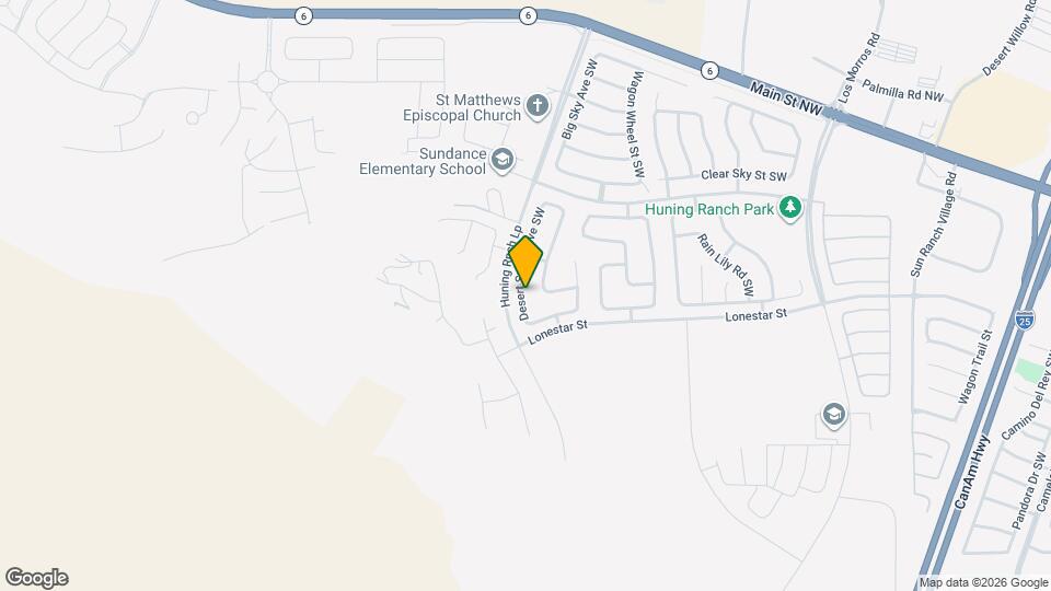 930 Desert Senna Ave SW Map and Location Details