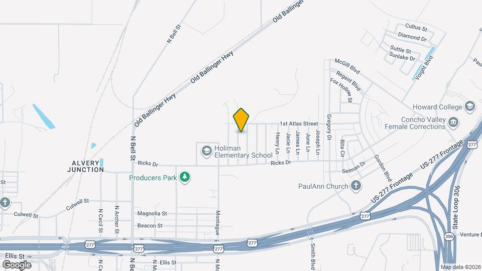 1222 Johnny Lane Map and Location Details