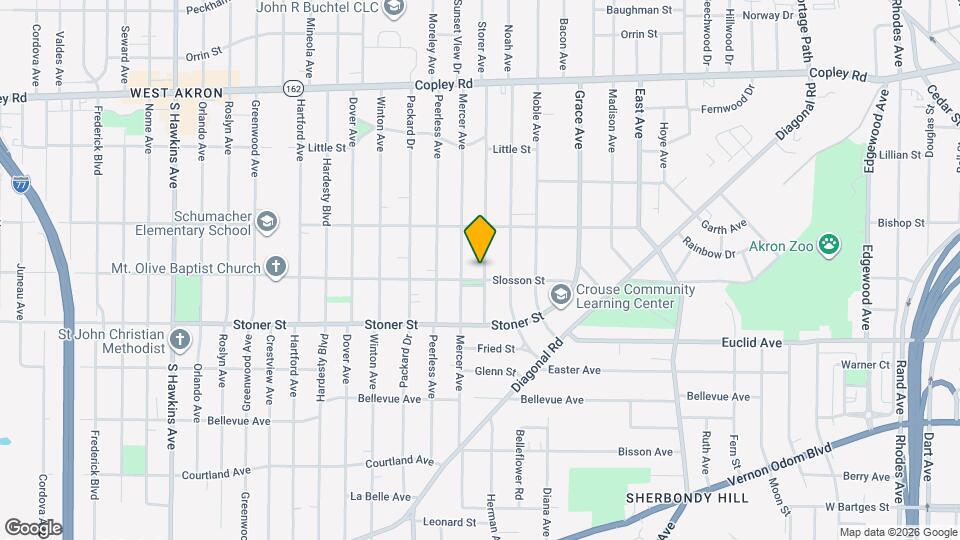 886 Storer Ave Map and Location Details