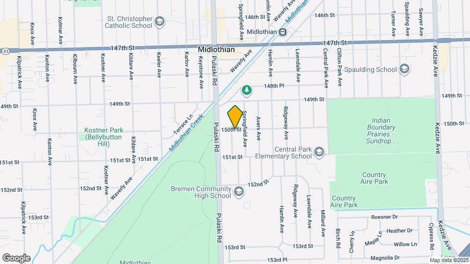 15001 Harding Ave Map and Location Details