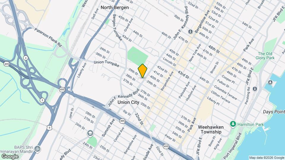 3817 John F. Kennedy Blvd Map and Location Details