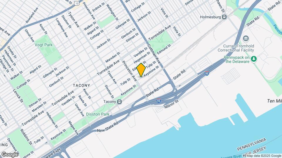 7127 Keystone St Map and Location Details