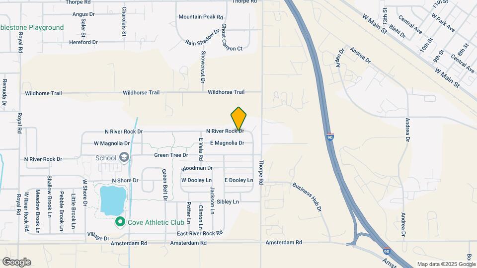 1016 N River Rock Dr Map and Location Details