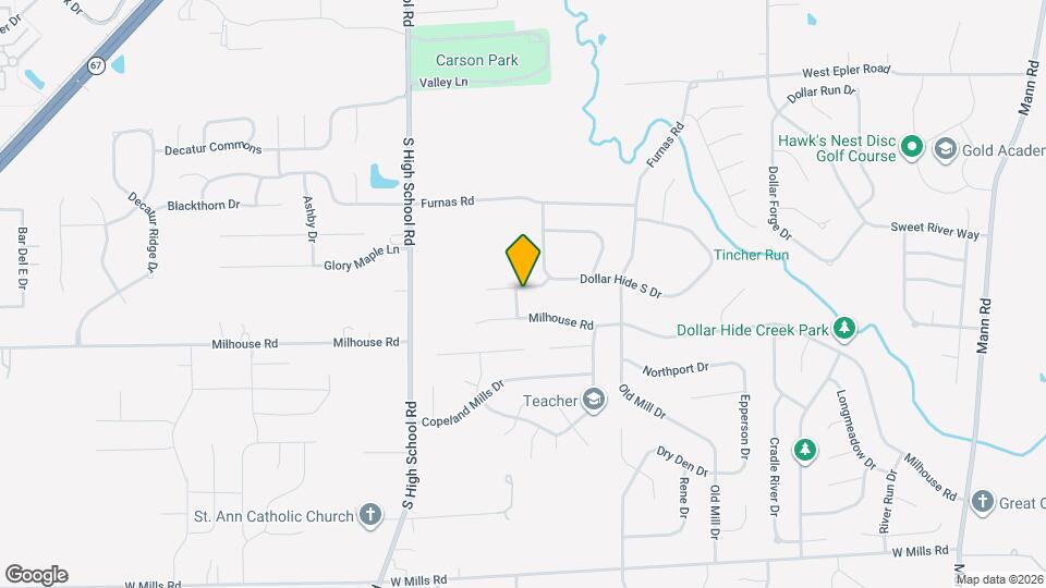5933 Dollar Hide S Dr Map and Location Details