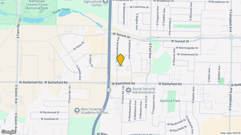 2862 S Meadowbrook Ave Map and Location Details