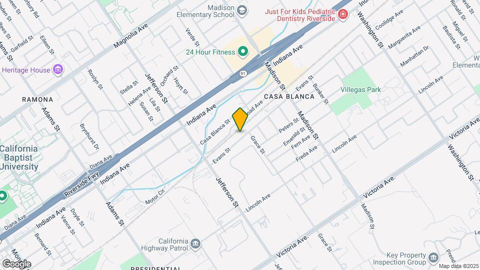 7731 Evans St Map and Location Details