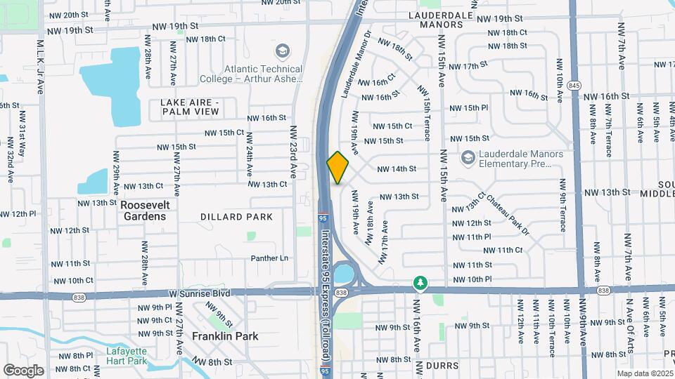 1736 Lauderdale Manor Dr Map and Location Details