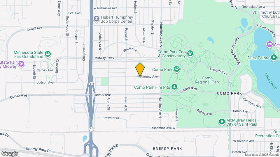 1406 Almond Ave Map and Location Details