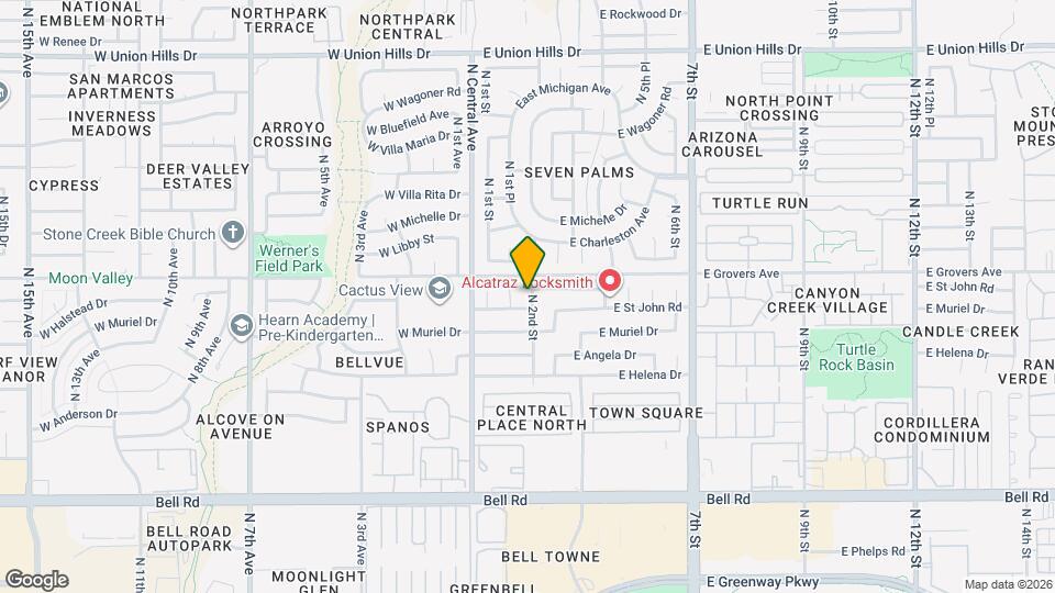 17634 N 2nd St Map and Location Details