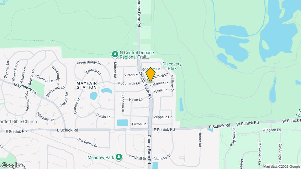 1804 DeForest Ln Map and Location Details